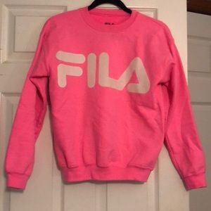 Fila Hot Pink Sweatshirt